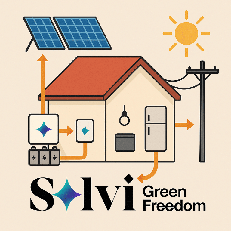 Diagrama Modo isla placas solares de Solvisistemas